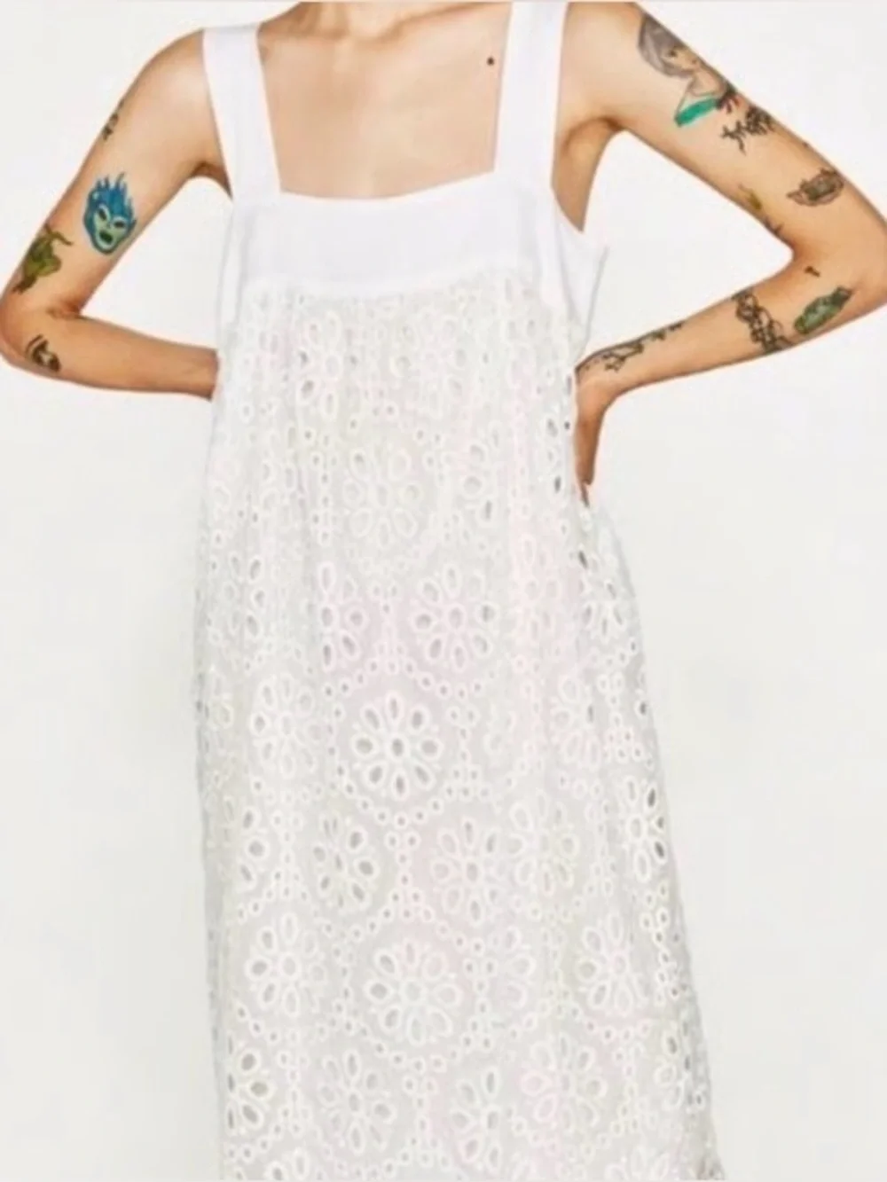 white eyelet dress zara Dresses | Zara Mini | Color: White ZARA White Eyelet Halter Midi